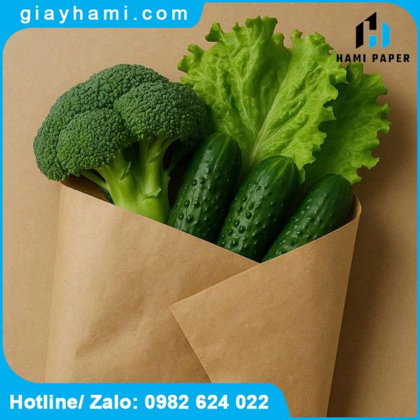 Giấy gói rau củ sạch